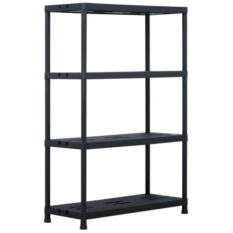 vidaXL Ραφιέρα Μαύρη 220 κ. 90 x 40 x 138 εκ. Πλαστική
