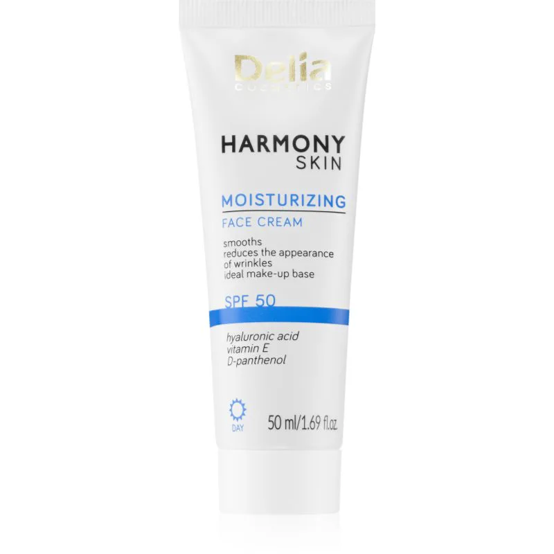 Delia Cosmetics Harmony Skin ενυδατική κρέμα προσώπου SPF 50 50 ml