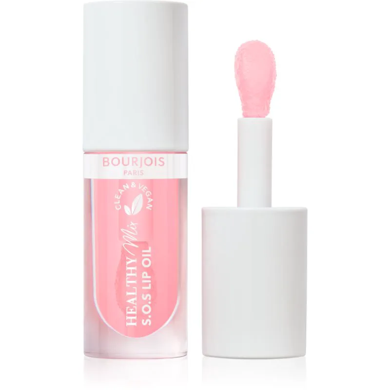 Bourjois Healthy Mix S.O.S Lip Oil Έλαιο για τα χείλη με ενυδατικό αποτέλεσμα απόχρωση 01 Douceur de Rose 4,5 ml