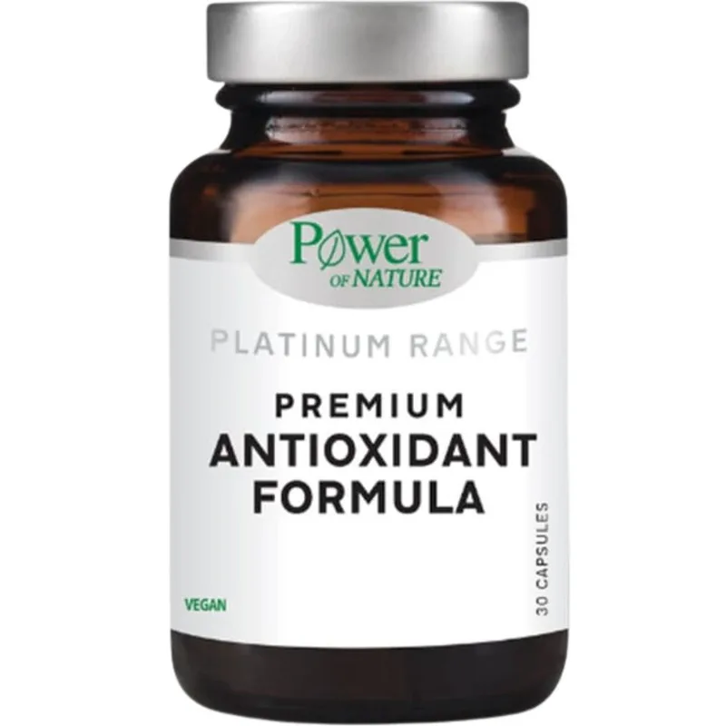 Power Health Platinum Range Premium Antioxidant Formula Συμπλήρωμα Διατροφής Φόρμουλας Βιταμινών, Μετάλλων & Εκχυλίσματος Βοτάνων με Ισχυρές Αντιοξειδωτικές Ιδιότητες για Προστασία των Κυττάρων από τις Ελεύθερες Ρίζες 30caps