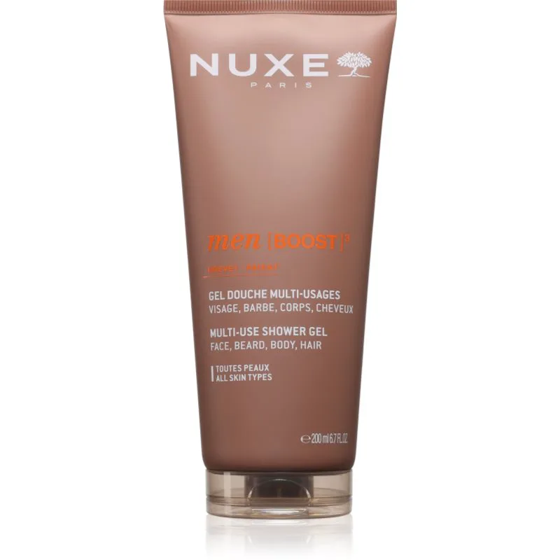 Nuxe Men [BOOST]³ τζελ για ντους για πρόσωπο, σώμα και μαλλιά 200 ml