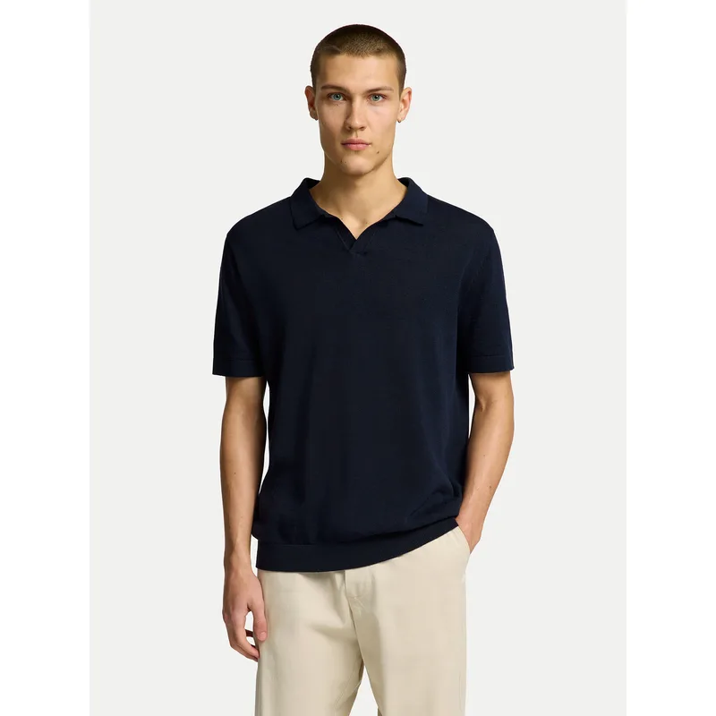 Selected Homme Polo Mattis 16096197 Σκούρο μπλε Regular Fit