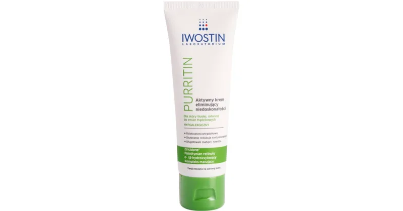 Iwostin Purritin active day cream against skin imperfections 40 ml