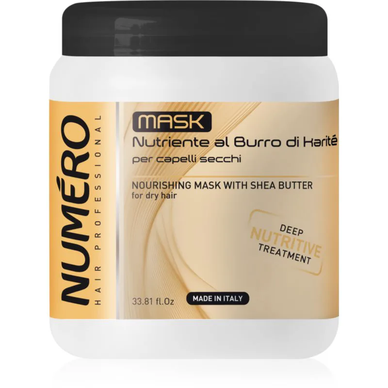 Brelil Professional Nourishing Mask θρεπτική μάσκα με βούτυρο καριτέ για ξηρά μαλλιά 1000 ml