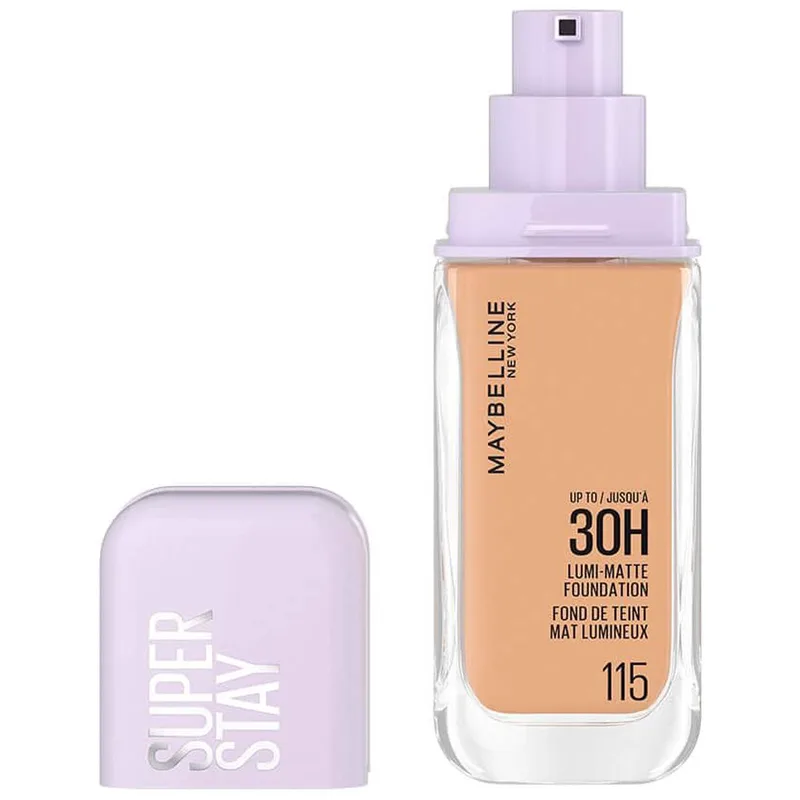 Maybelline Super Stay Lumi Matte Foundation Υγρό Βελούδινο Ματ Foundation Μεγάλης Διάρκειας 35ml - 115
