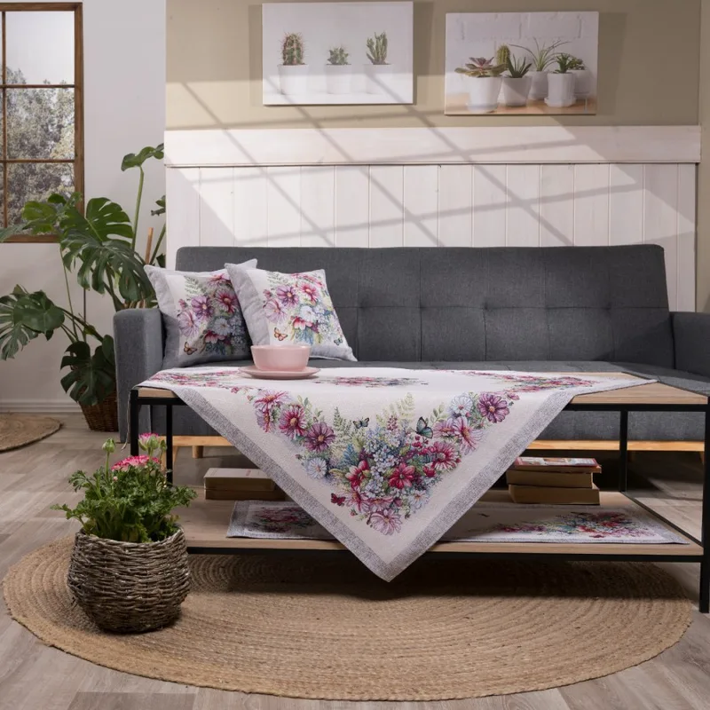 Καρέ & Τραβέρσα Boltana Σετ 2 τεμαχίων Teoran 100x100cm & 40x100cm