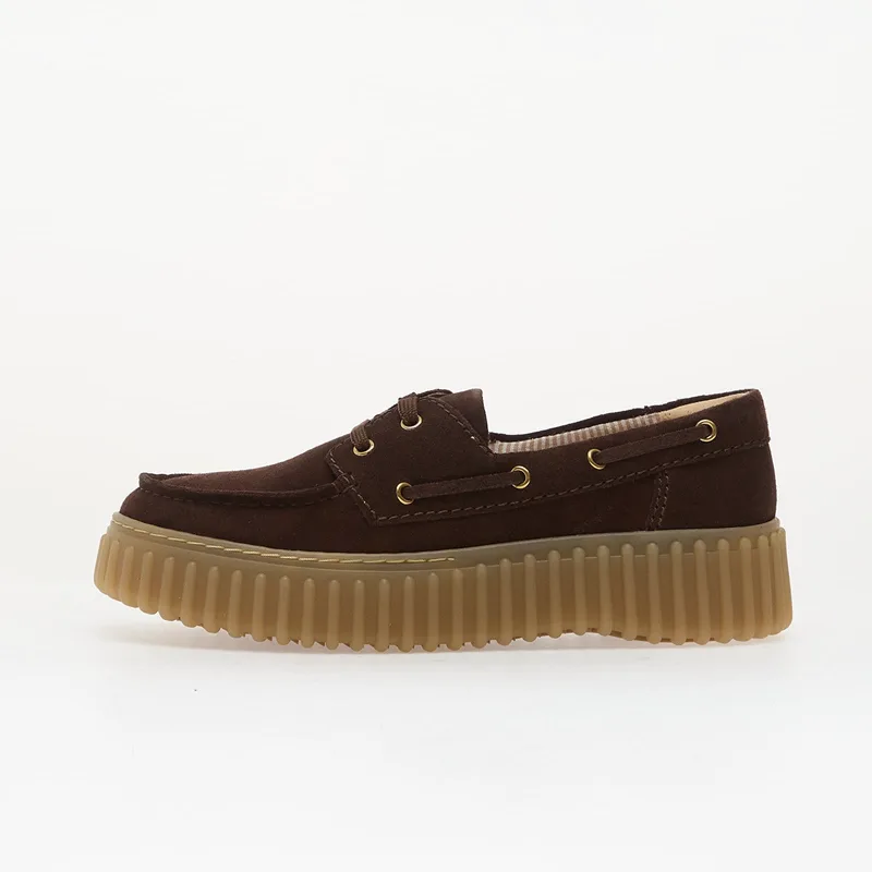 Sneakers Clarks Torhill Boat Dark Brown Suede EUR 38