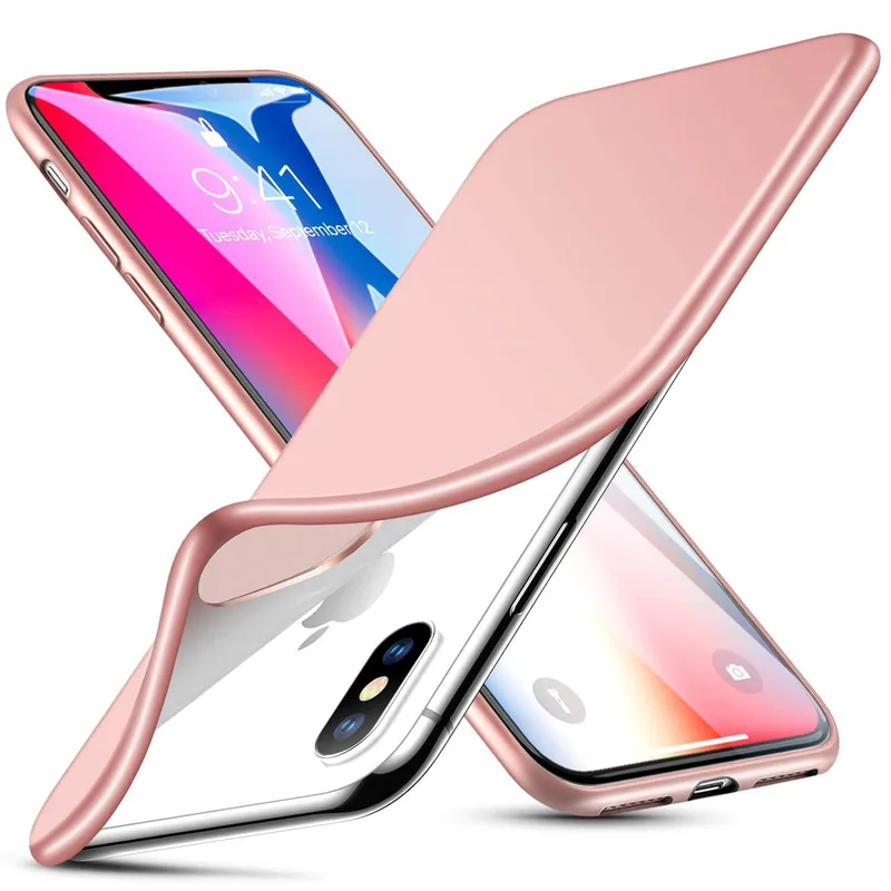 ESR iPhone X/Xs Slim Fit Matte Case Rose Χρυσό (4894240061633)