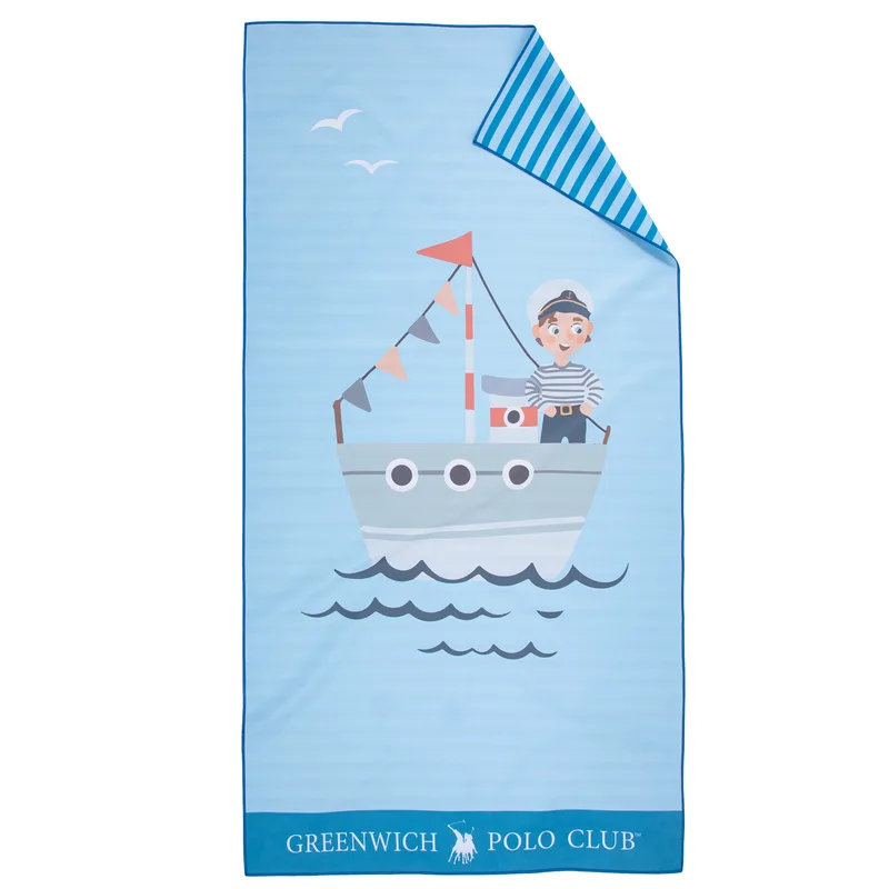 Greenwich polo club junior πετσετα θαλασσησ 70χ140 4178 blue