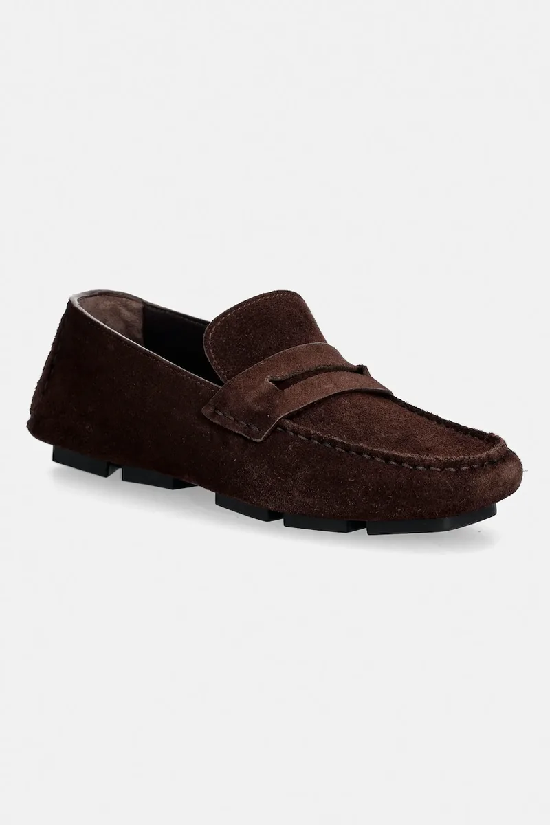 Μοκασίνια σουέτ Calvin Klein SQUARE DRIVER SUEDE
