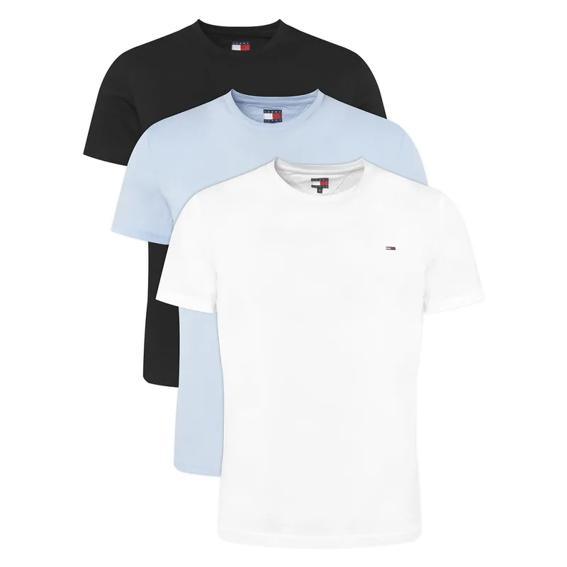 Tommy Jeans Σετ t-shirts 3 Pack DM0DM21579 Έγχρωμο Slim Fit