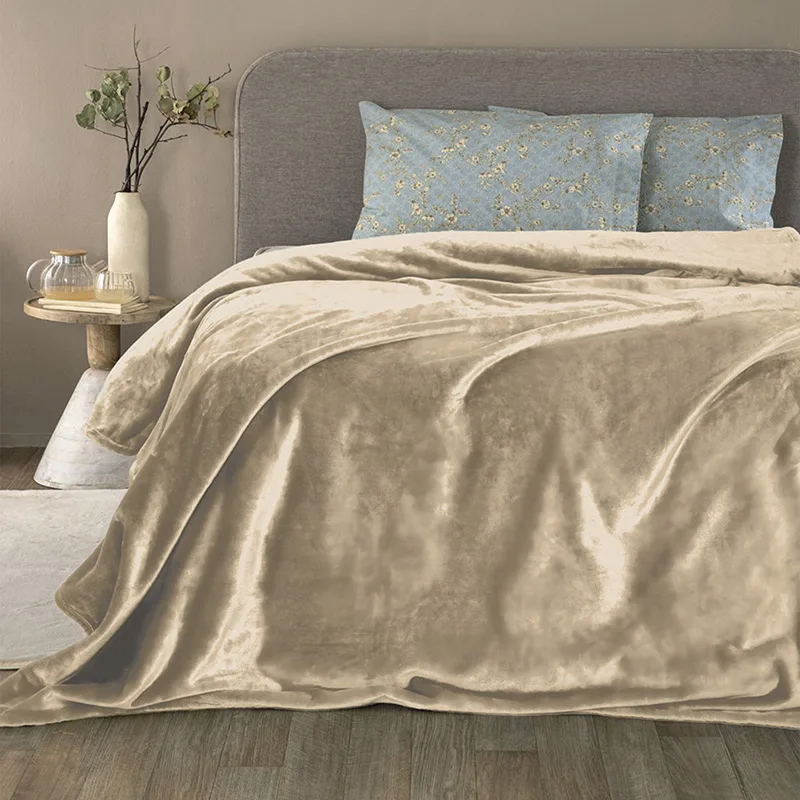 Κουβέρτα Fleece Μονή 160X220 Palamaiki Lucy Fog (160x220)