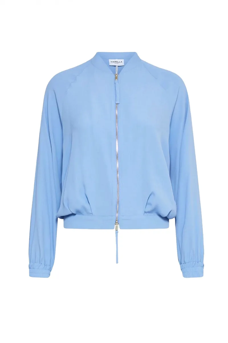 MARELLA ΜΠΟΥΦΑΝ JACKET ΜΕΤΑΞΙ GRINTA ΣΙΕΛ