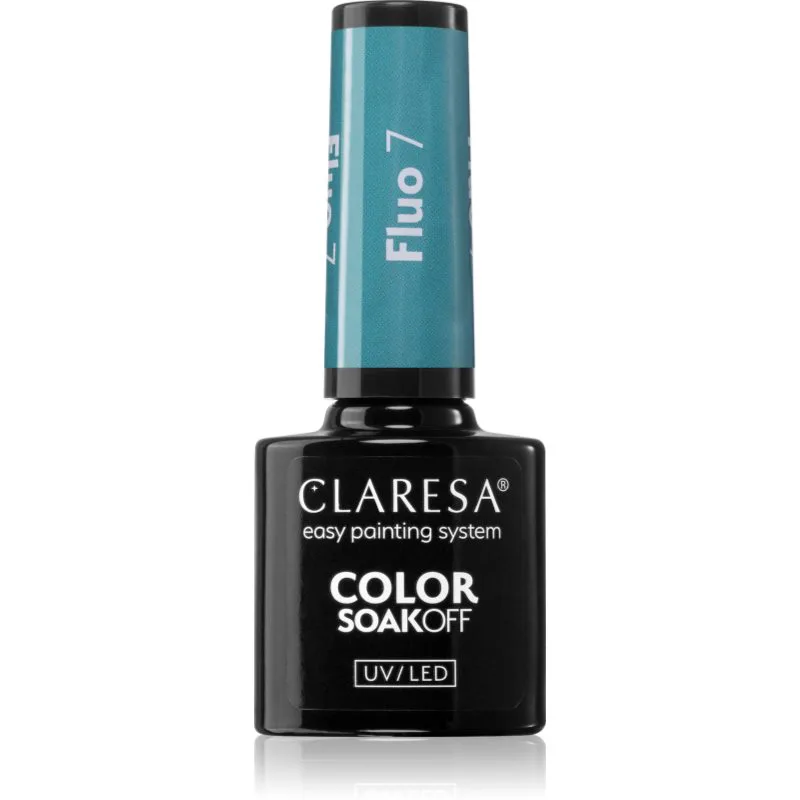 Claresa SoakOff UV/LED Color Fluo τζελ βερνίκι νυχιών απόχρωση 7 5 γρ