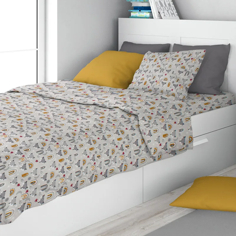 Σεντόνια Μονά Σετ Dimcol Fox 527 Grey