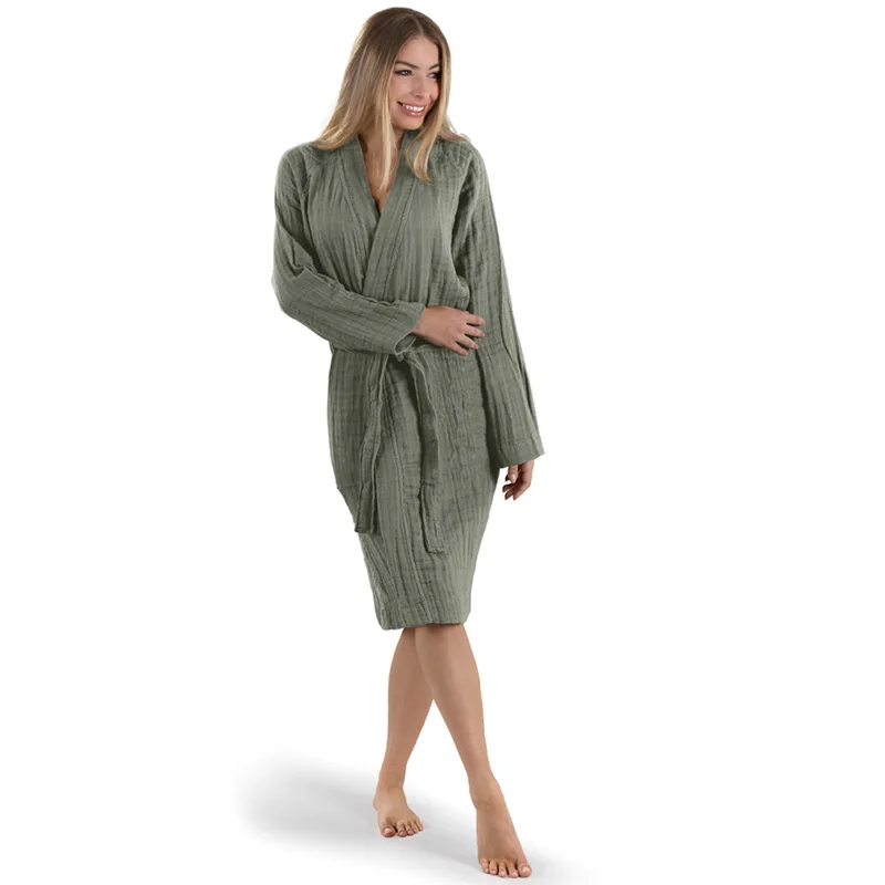 Μπουρνούζι Με Γιακά Guy Laroche Supreme Khaki
