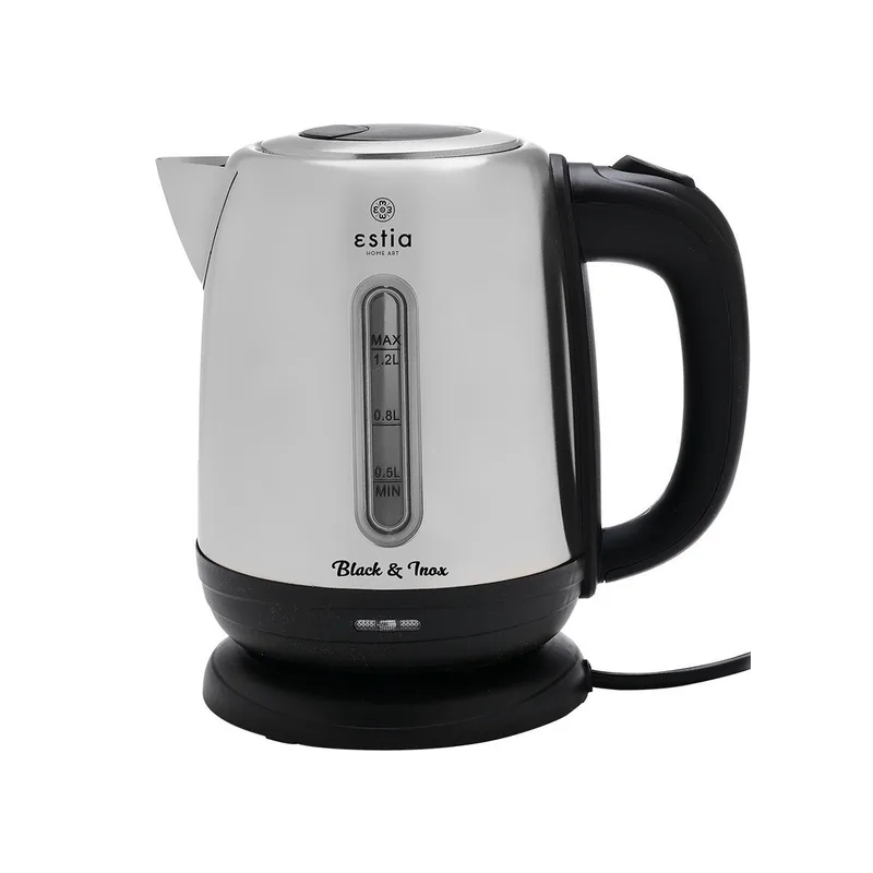 ESTIA ΒΡΑΣΤΗΡΑΣ BLACK & INOX ΑΝΟΞΕΙΔΩΤΟΣ 1.2lt 1.630W 06-17248