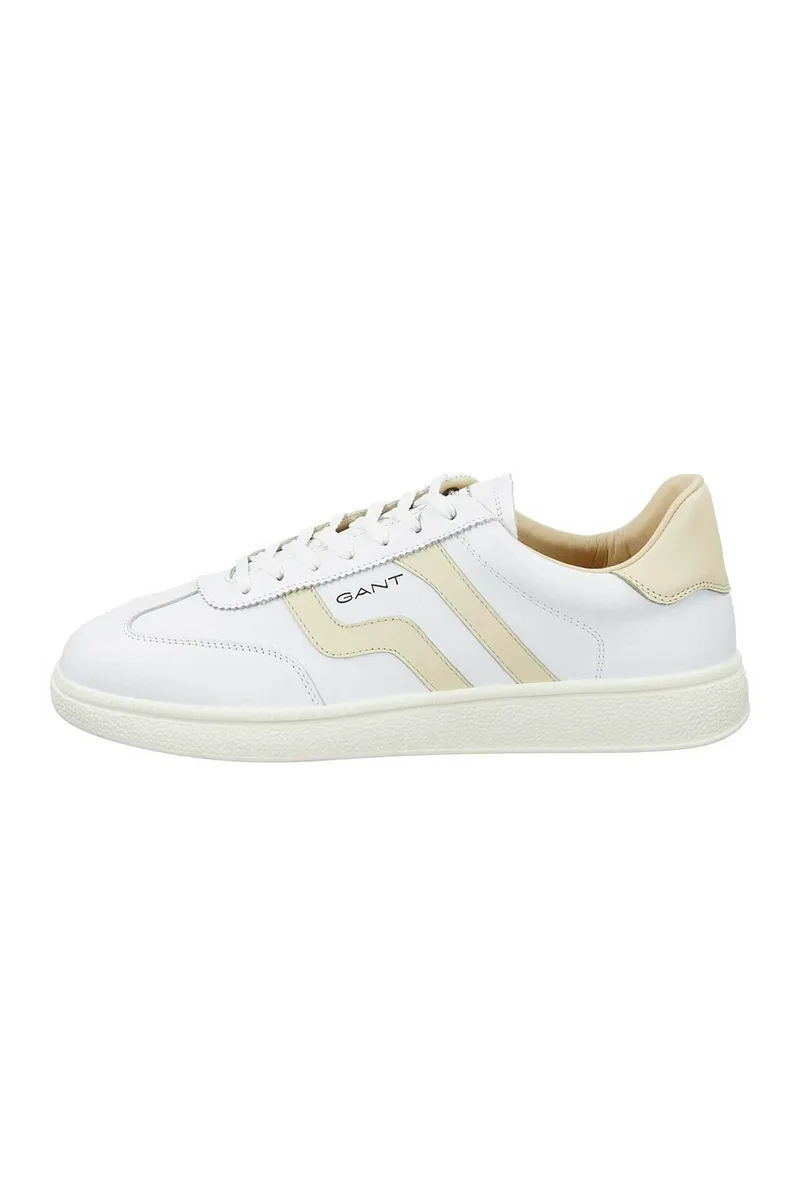 Gant ανδρικά δερμάτινα sneakers με λογότυπο "Cuzmo" - 32631287 Λευκό