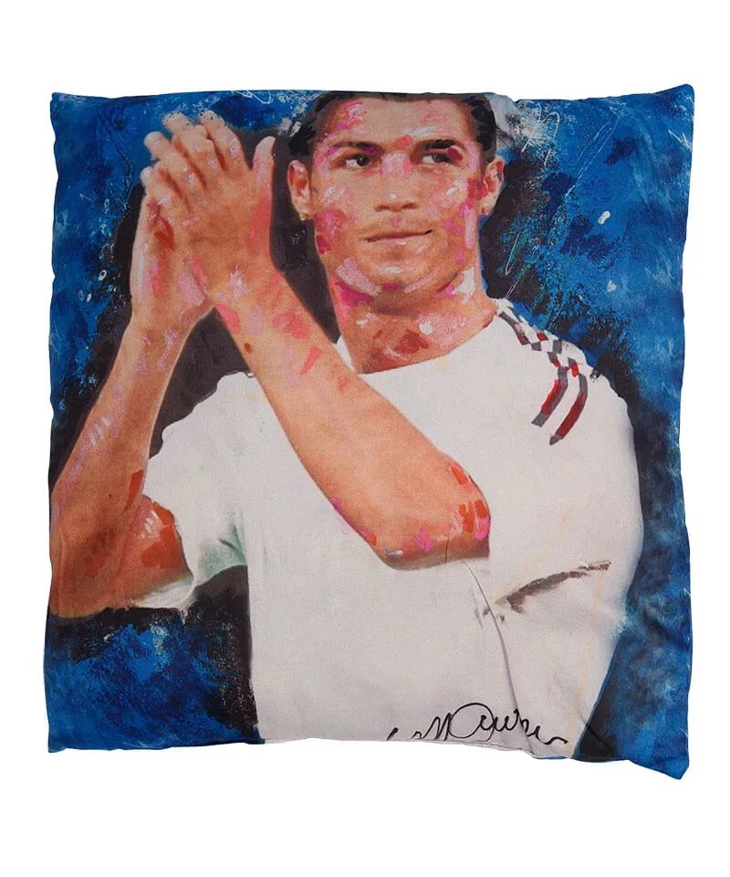 Παιδικό Μαξιλάρι Super Star Christiano Ronaldo 40 x 40 cm Μπλε Μπλε