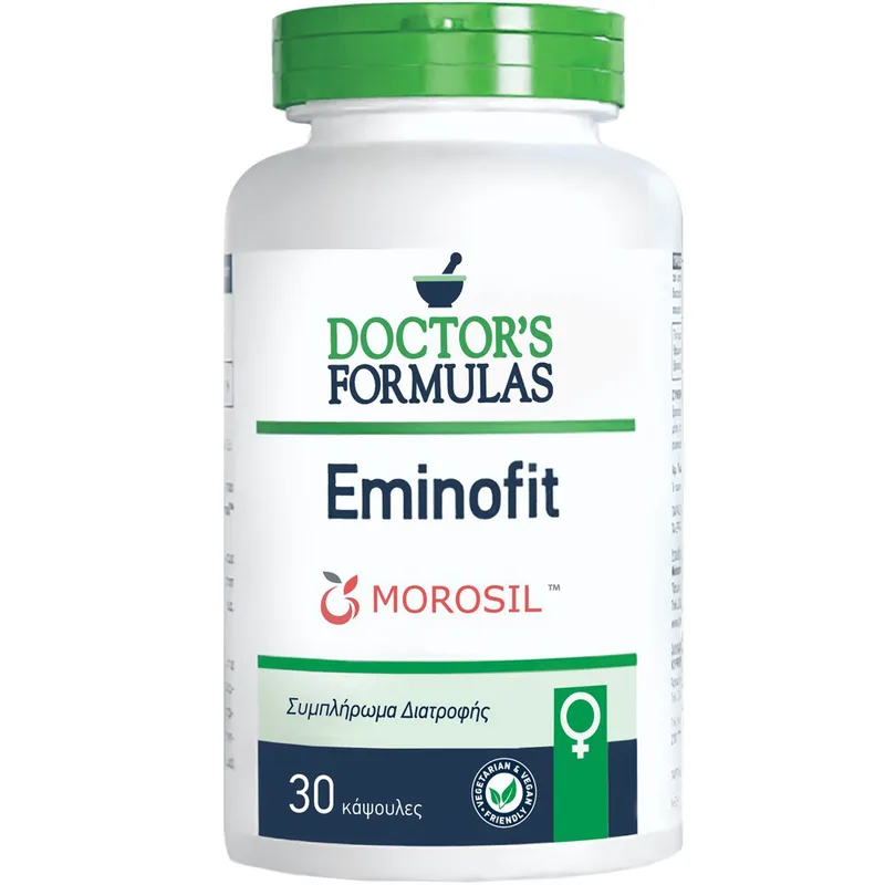 Doctor's Formulas EminoFit Συμπλήρωμα Διατροφής Εκχυλίσματος Κόκκινου Πορτοκαλιού & Χρωμίου για τη Διαχείριση του Βάρους Κατά την Εμμηνόπαυση 30caps