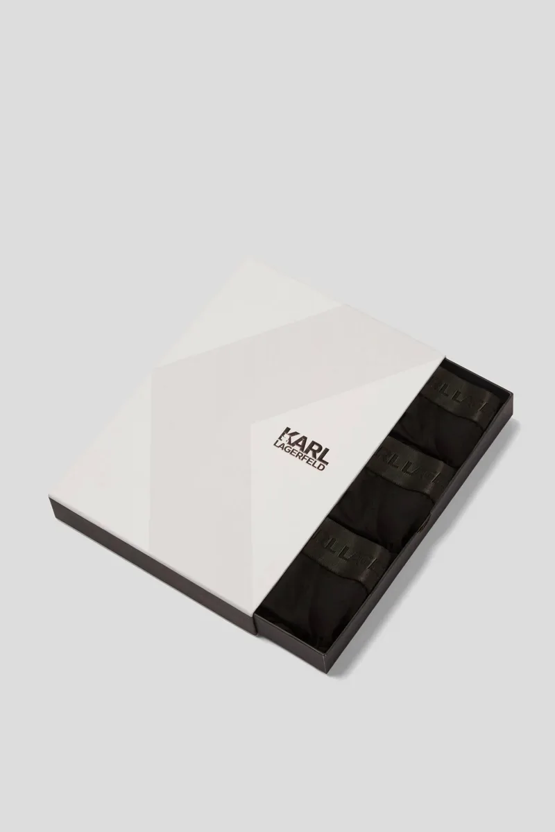 KARL LAGERFELD ΕΣΩΡΟΥΧΑ 3PACK BRIEF SET ΜΑΥΡΟ