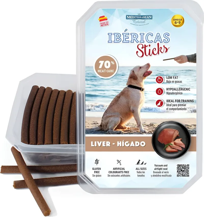 ΗΜΙΥΓΡΑ STICKS MEDITERRANEAN NATURAL IBERICAS ΣΕ ΤΑΠΕΡΑΚΙ ΣΥΚΩΤΙ (350GR)
