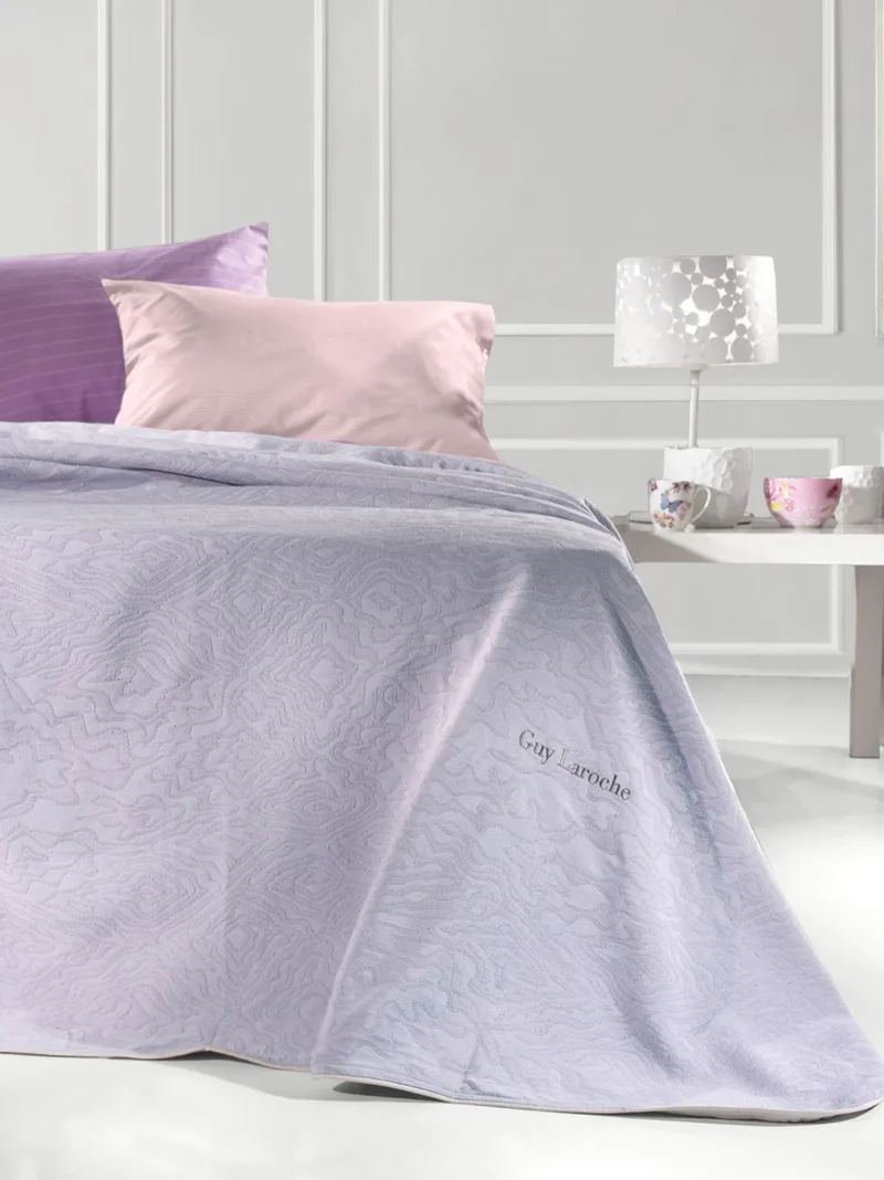 Κουβέρτα Μονή 170x250εκ. Alvin Lilac 80% Βαμβάκι-20% Microfiber Guy Laroche (Ύφασμα: 80% Cotton - 20% Polyester, Χρώμα: Λιλά) - Guy Laroche - 5206480346224