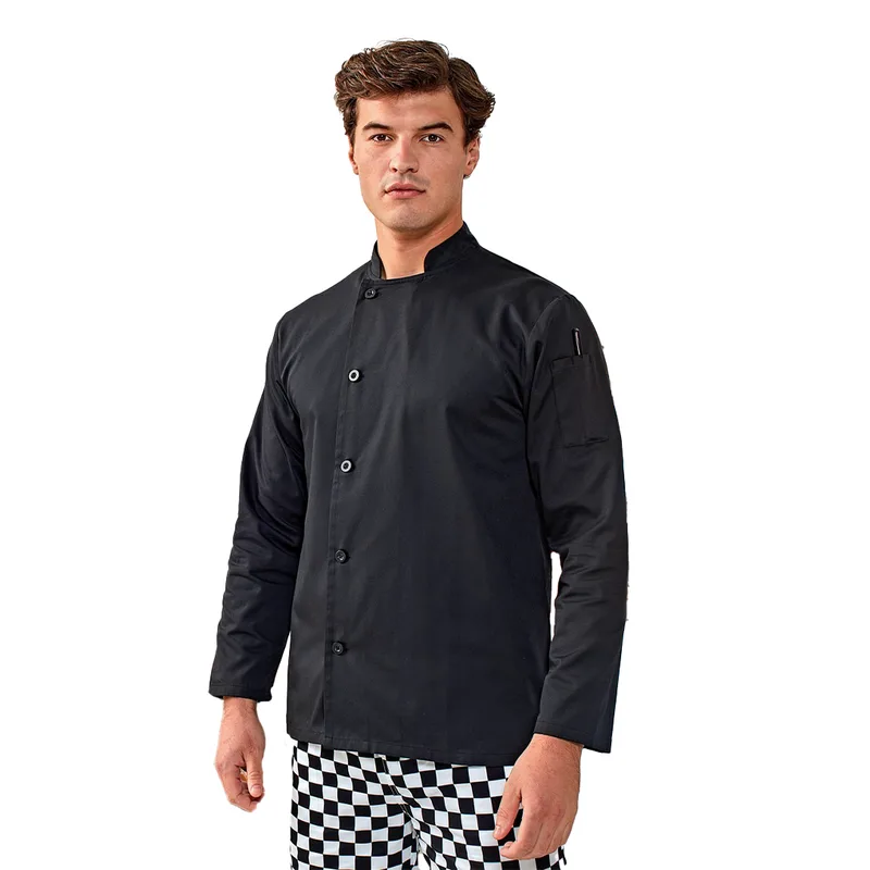 Σακάκι σεφ μακρυμάνικο με κουμπιά Essential Premier PR901 Black