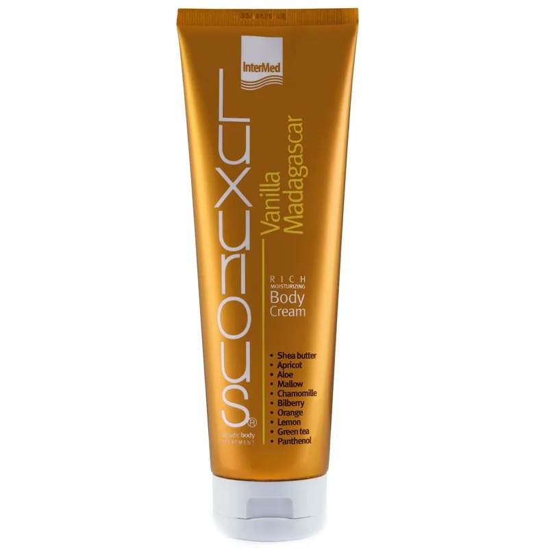 Luxurious Rich Moisturizing Body Cream Vanilla Madagascar Ενυδατική Κρέμα Σώματος με Άρωμα Βανίλια Μαδαγασκάρης 280ml