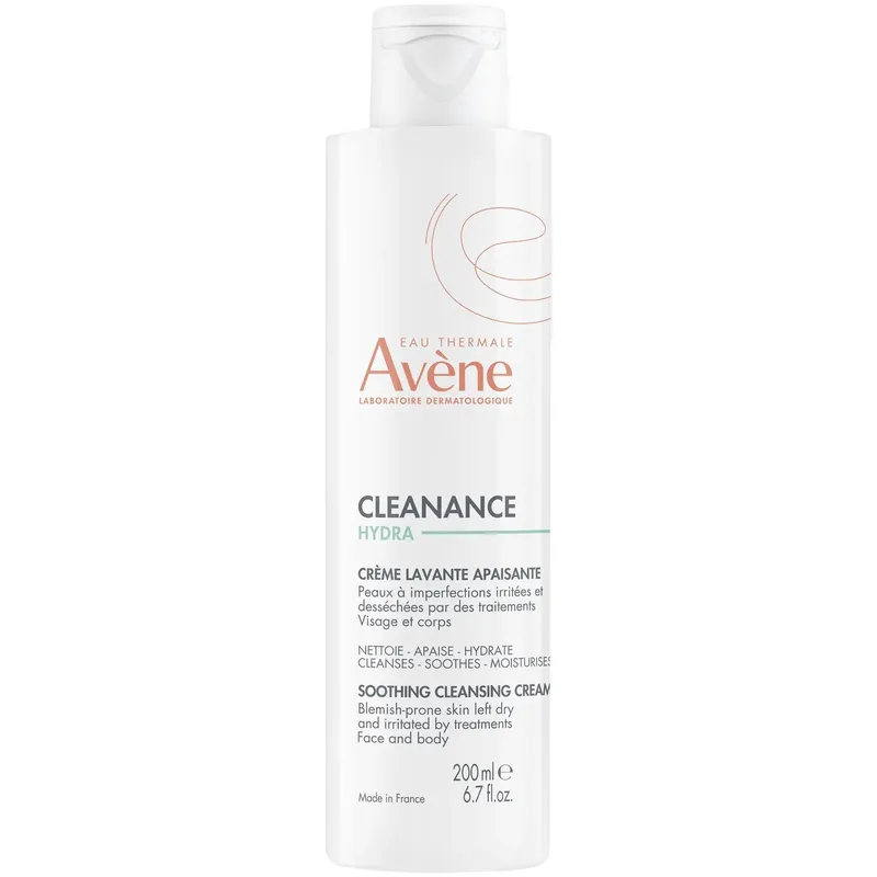 Avene Cleanance Hydra Creme Lavante Apaisante Καταπραϋντική Κρέμα Καθαρισμού Προσώπου Χωρίς Σαπούνι 200ml