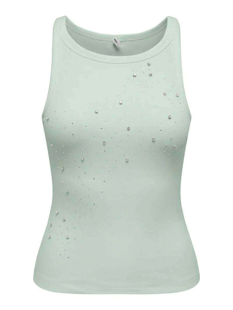 Only Filiz Γυναίκειο Rhinestones Tank Top 15368917 Πράσινο