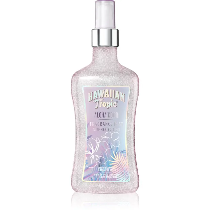 Hawaiian Tropic Perfumes Aloha Coco Shimmer Σπρεϊ σώματος με στρας για γυναίκες 250 ml