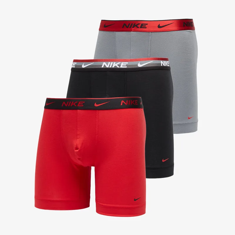 Μπόξερς Nike Dri-FIT Everyday Cotton Stretch Boxer Brief 3-Pack Black M