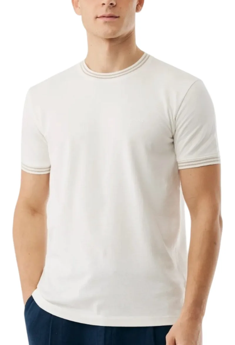 Μπλούζα Κοντομάνικη Mexx Pique Tipping T-Shirt MF007805051M-Off White Ανδρικό