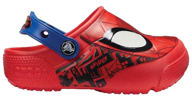 ΠΑΠΟΥΤΣΙΑ ΘΑΛΑΣΣΗΣ CROCS FUNLAB SPIDERMAN LIGHT CLOGS K FLAME ΚΟΚΚΙΝΟ (EU:19/20)