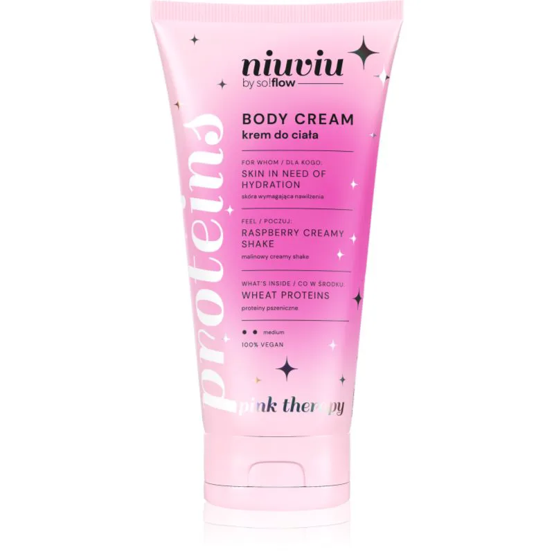 so!flow Raspberry Creamy Shake Body Cream Κρέμα σώματος 200 ml