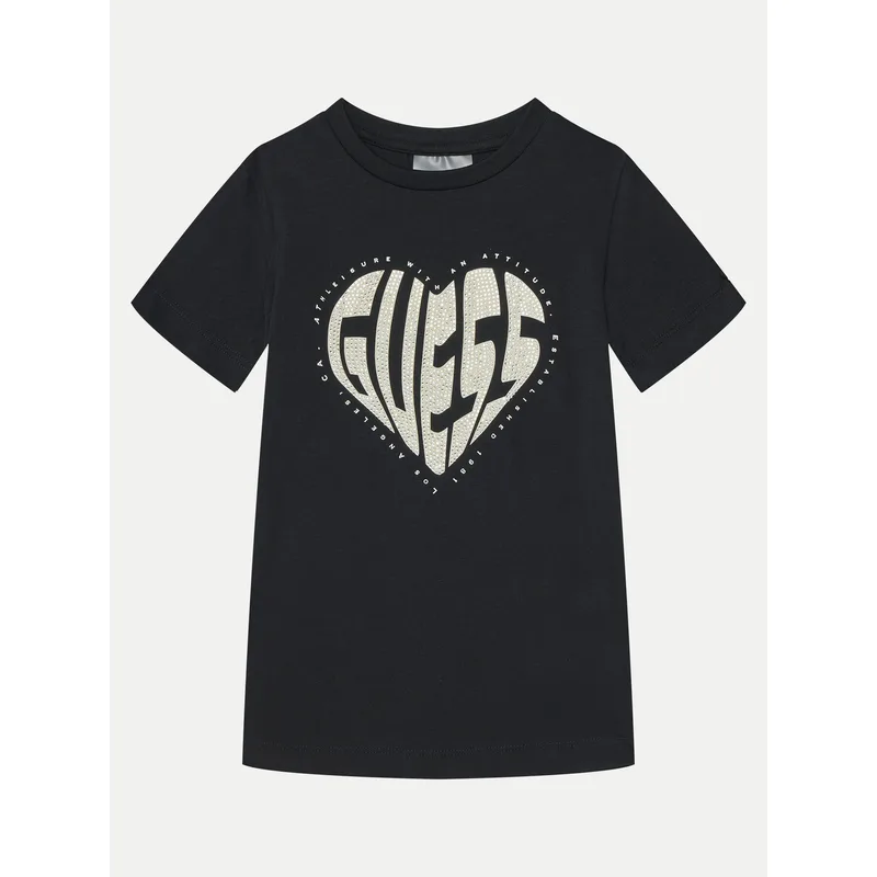 Guess T-Shirt J5RI46 J1314 Μαύρο Regular Fit