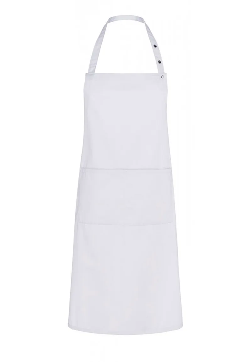 Μακρια Ποδια με Τσεπες Bib Apron Teneriffa Karlowsky LS 34 White