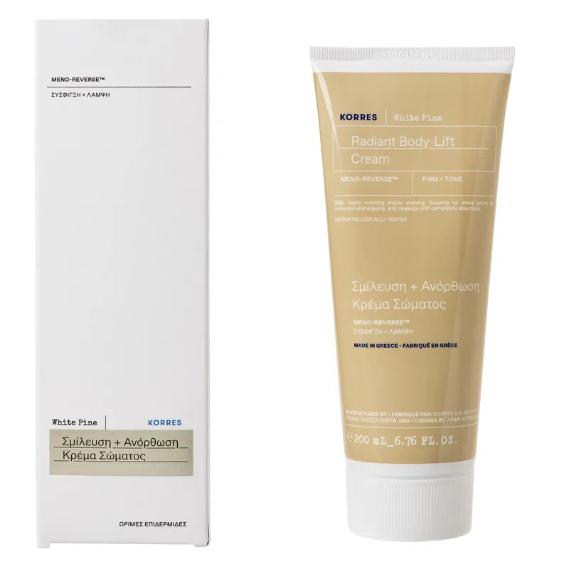 Korres White Pine Radiant Body Lift Cream Κρέμα Σώματος Σμίλευσης & Ανόρθωσης με Λευκή Πεύκη 200ml