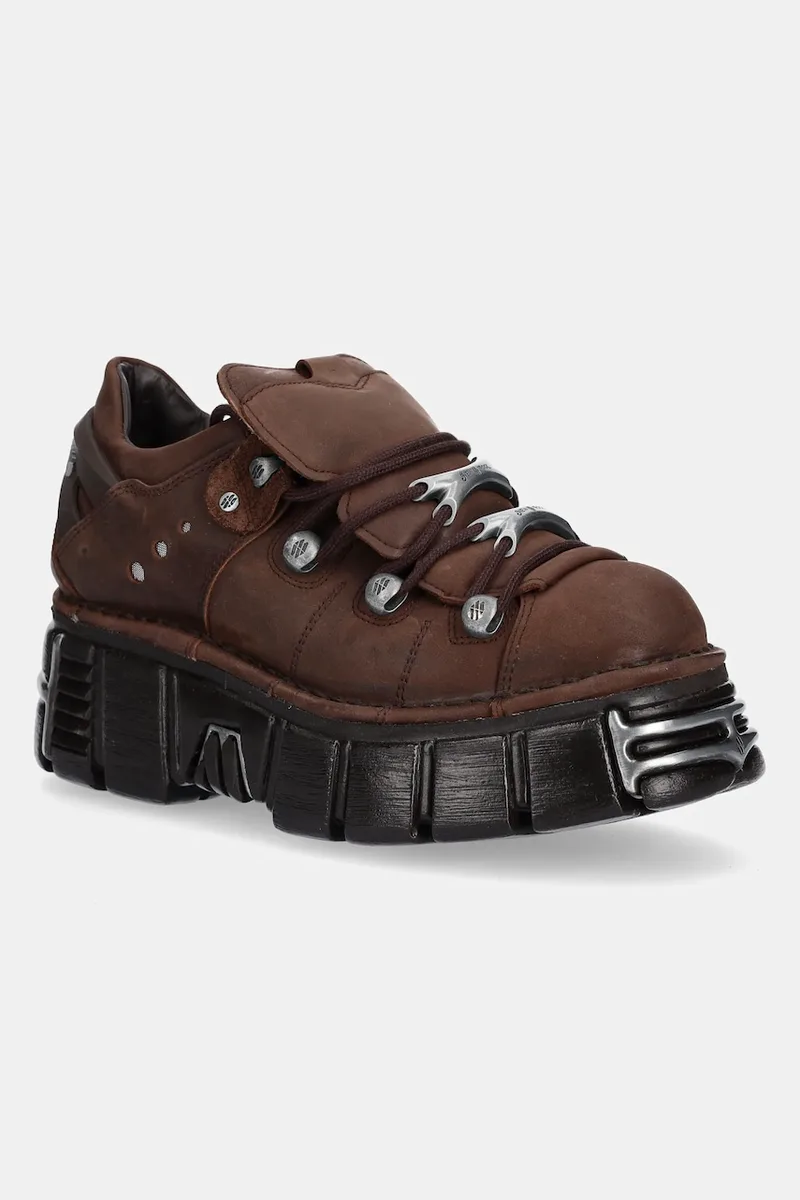 Δερμάτινα sneakers New Rock METALLIC