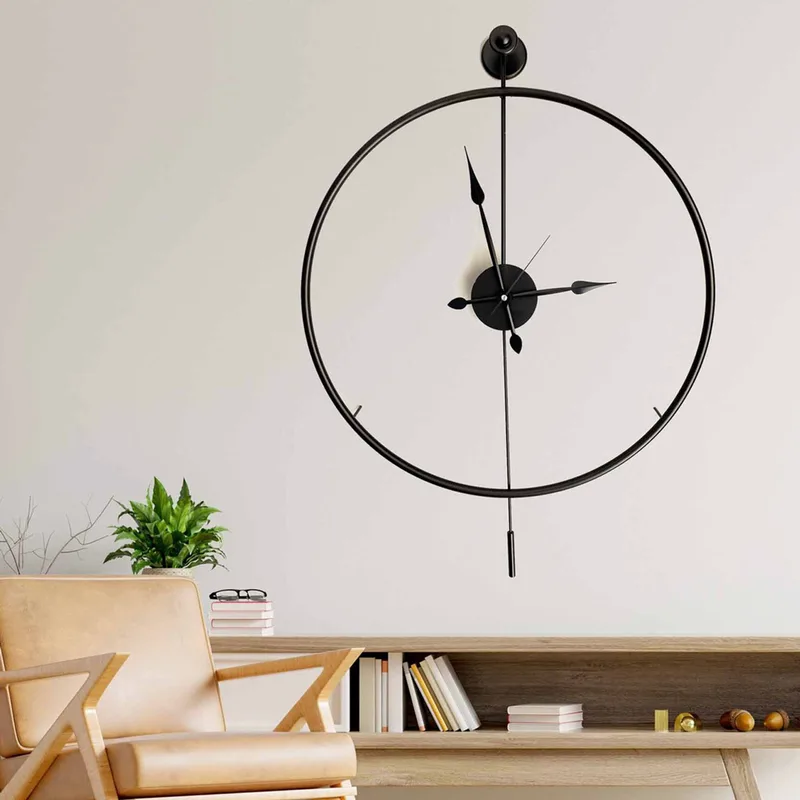 Μεταλλικό Διακοσμητικό Ρολόι Τοίχου Mclock-00102 779Tcm1102 58x80x7 cm