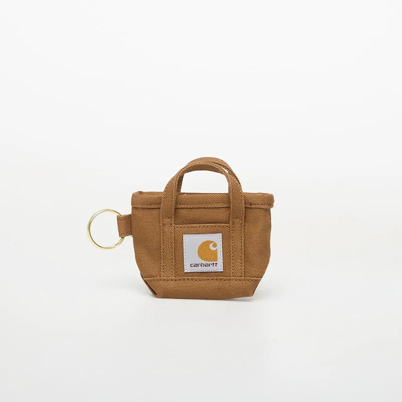 Carhartt WIP Mini Tote Bag Keychain Hamilton Brown Universal