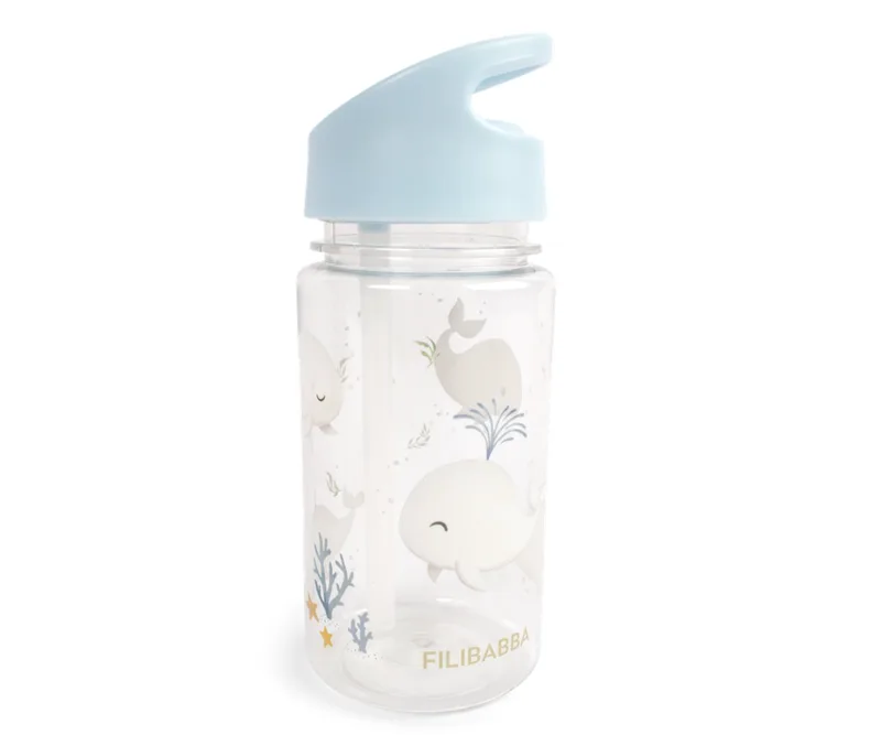 Filibabba Water Bottle 400ml - Christian Whales Tales