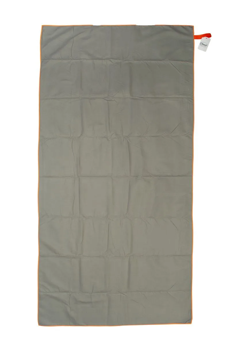 Πετσέτα Θαλάσσης Quick Dry 80x160 Grey-Orange 90/10 Polyester/Polyamide