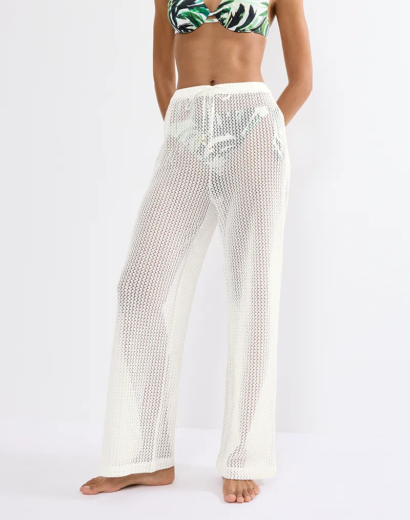 TRIUMPH Beach MyWear Crochet Trousers 10226465-00GZ White