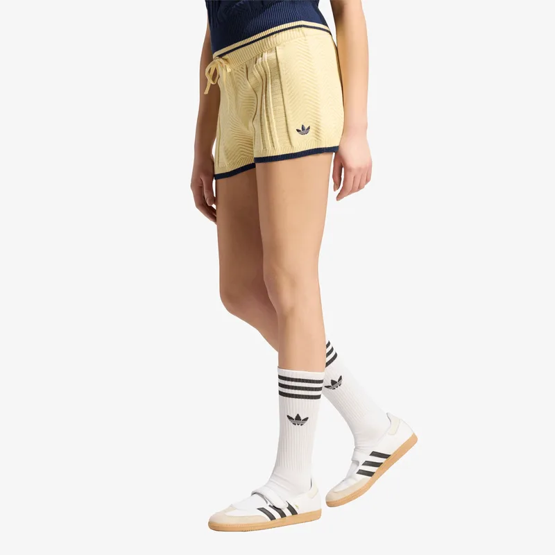 Σορτς adidas Cable Knit Shorts Warm Vanilla M