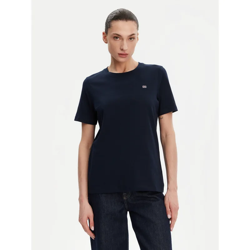 Tommy Hilfiger T-Shirt WW0WW45522 Σκούρο μπλε Regular Fit