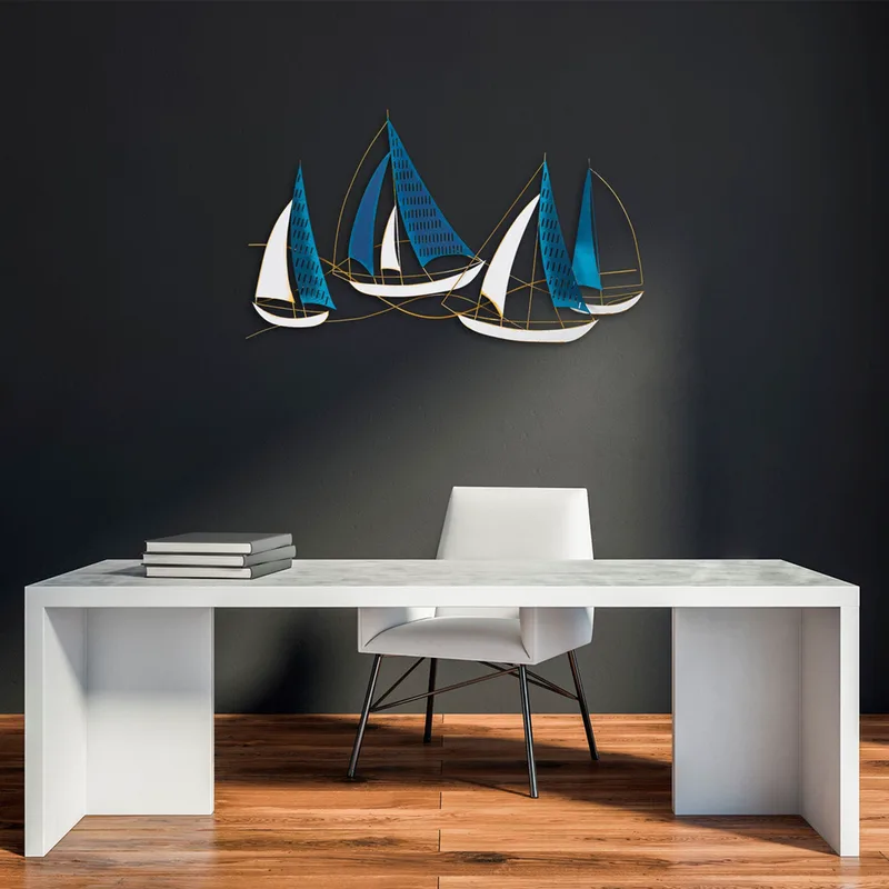 Μεταλλικό Διακοσμητικό Τοίχου Barbaros 891Tnl2246 126x70 cm