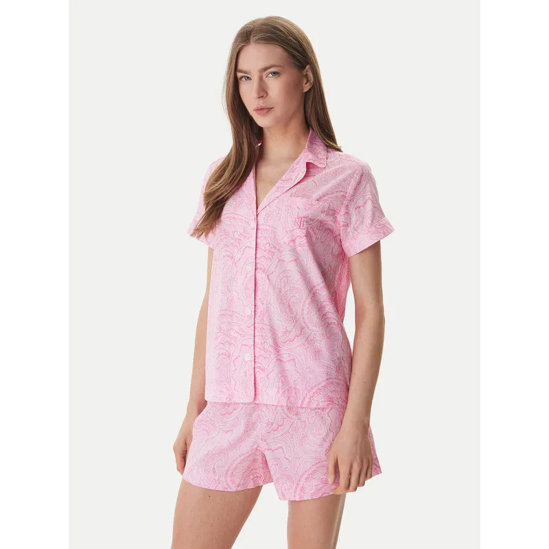 LAUREN RALPH LAUREN Πιτζάμα ILN12499 Ροζ Regular Fit