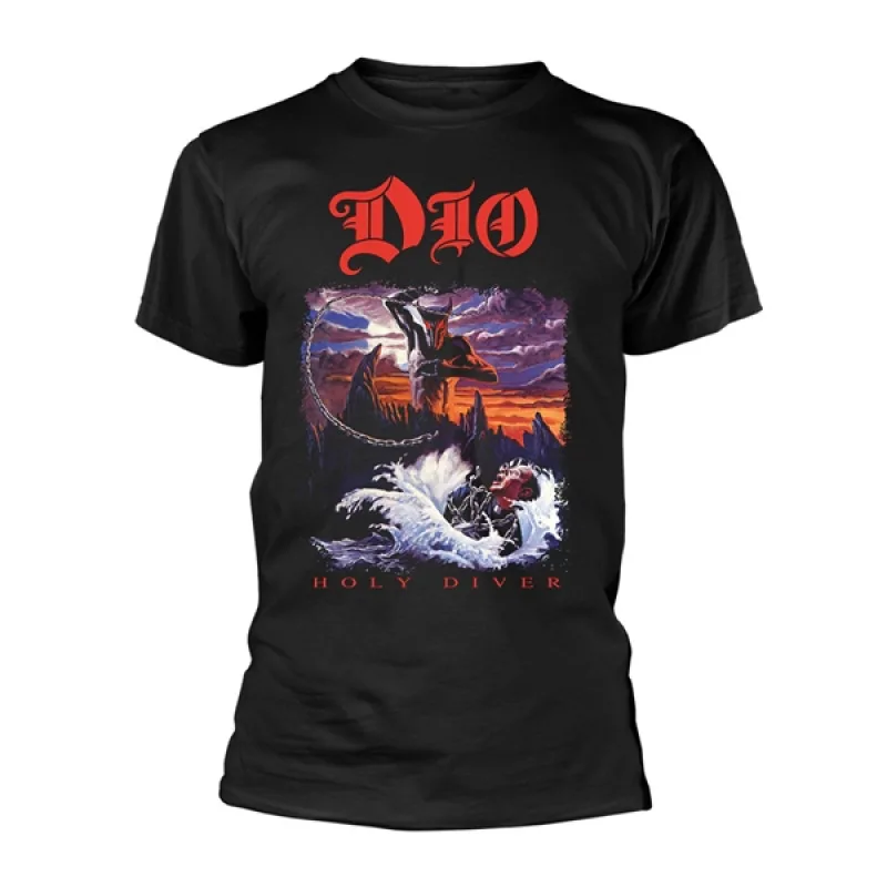 Dio "Holy Diver" T-shirt,Licensed Merchandise - Black